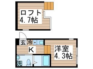 ハーモニーテラス梅田ⅩⅡの物件間取画像